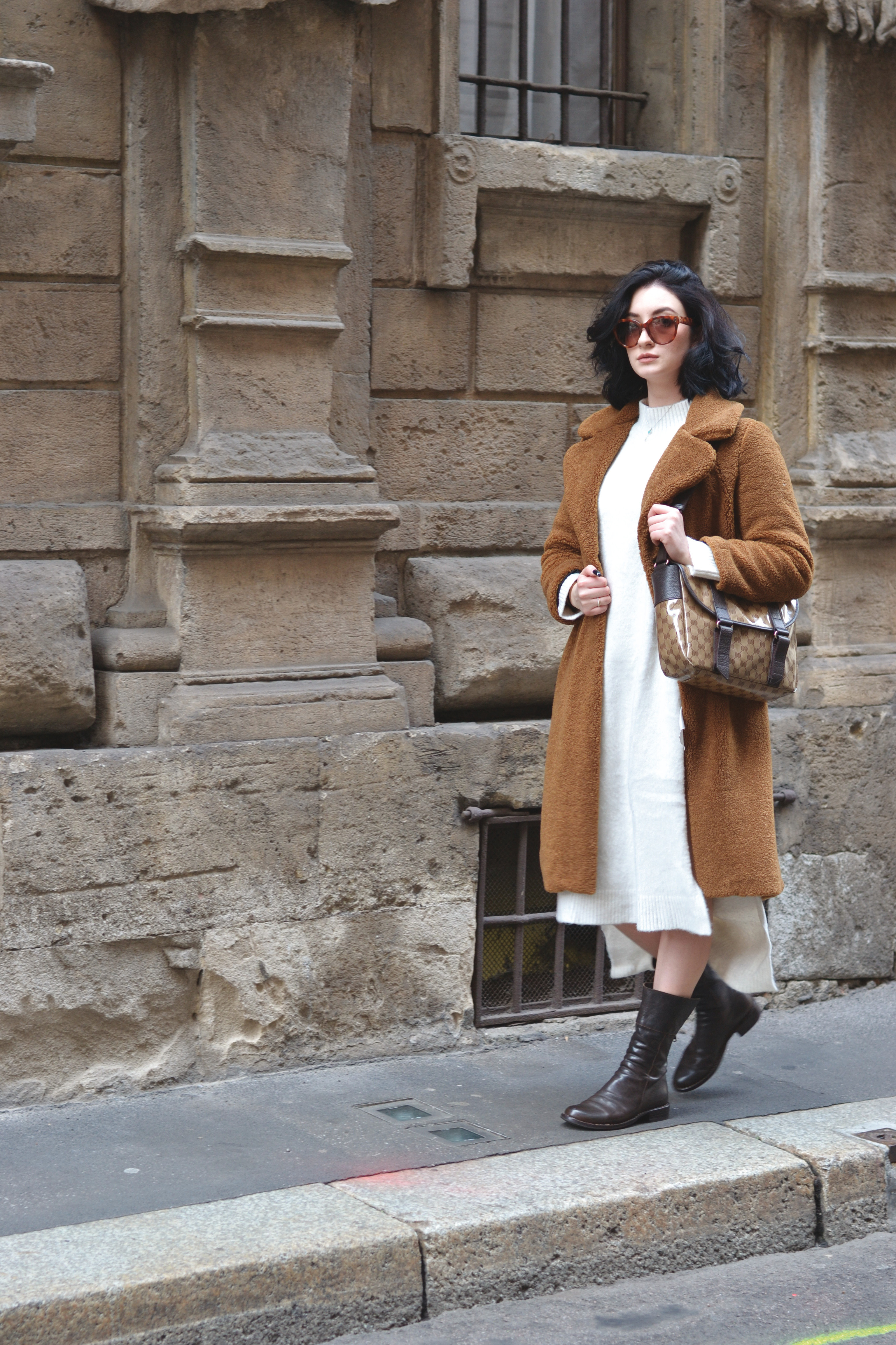 Teddy Bear Coat: Outfit con il cappotto Peluche 